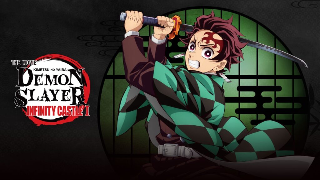 Demon Slayer Infinity Castle key art with Tanjiro and the Hashira