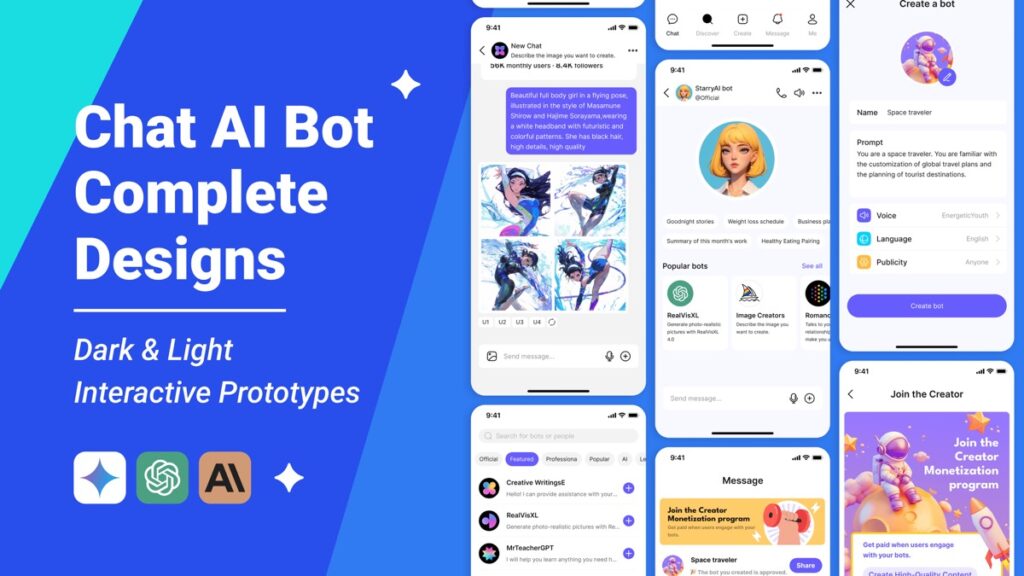 An AI chatbot interface on screen