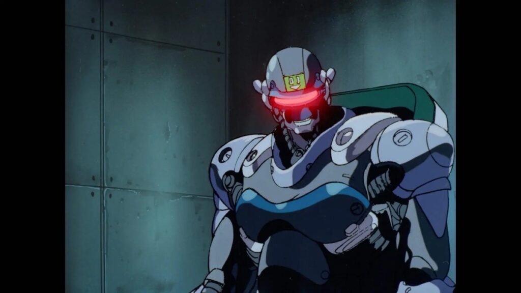 A still from the 1990 AD Police Files OVA